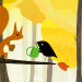 Der kleine Vogel und das Eichhörnchen