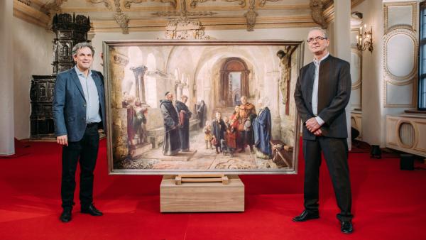 Bild 1 von 5: Ist hier wirklich die Einschulung Luthers historistisch dargestellt?