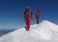Die französischen Alpen von oben