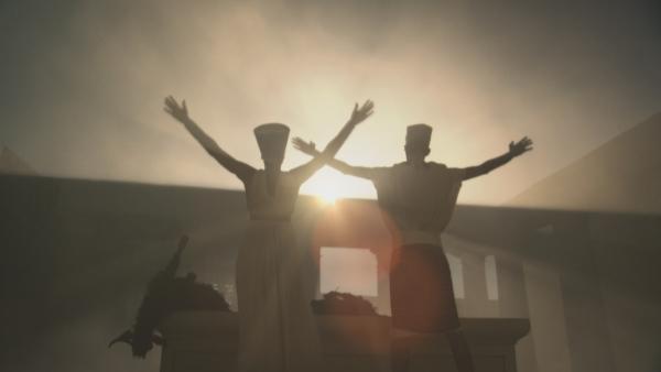 Bild 1 von 5: Echnaton erhebt den Sonnengott Amun Ra zum wichtigsten Reichsgott und führt somit als erster Herrscher in der Geschichte den Monotheismus ein.