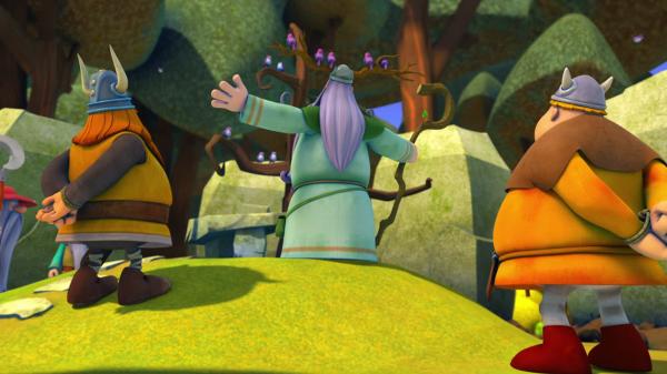 Bild 1 von 6: Halvar zeigt sich wenig ehrerbietig vor dem Heiligtum der Druiden.