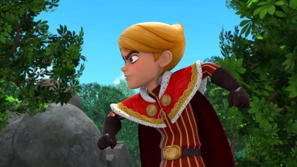 Bild 1 von 3: Prinz John ist auf der Suche nach dem weißen Ross. Er möchte es fangen lassen.