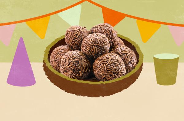 Bild 1 von 2: Schokoladiges Dessert aus Brasilien: der Brigadeiro