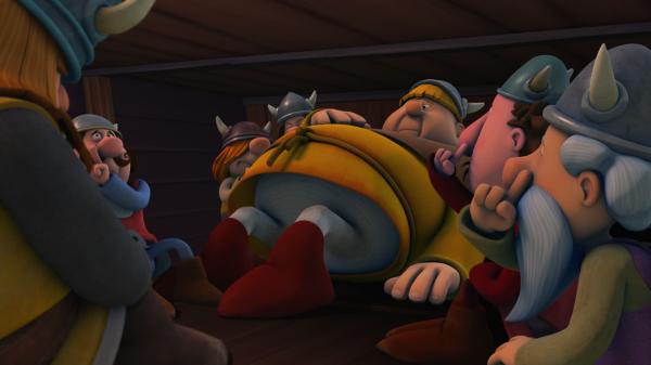 Bild 1 von 8: Die Wikinger sind unter Deck gefangen.