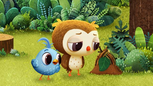 Bild 1 von 1: Odos Freund, der Käfer Krabbler ist am Abend zuvor gestorben, und darüber ist Odo sehr traurig.