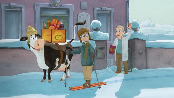 Bild 1 von 4: Postaustragen an Weihnachten ist besonders schön. Jeder freut sich.