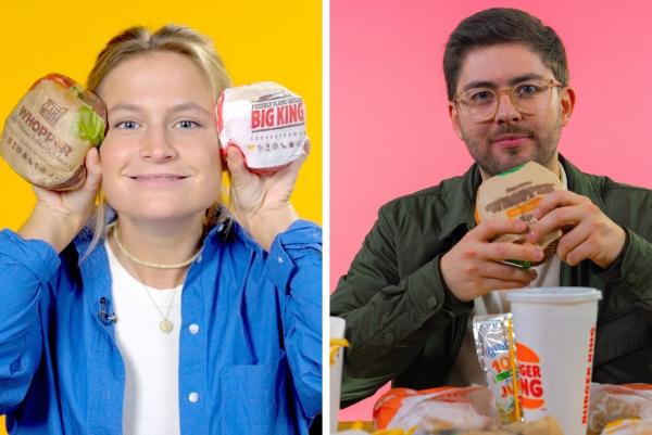 Bild 1 von 13: Deutschland versus USA: Wo liegen die Unterschiede? Lilly Temme und Florian Reza untersuchen das Angebot von Burger King in den USA und in Deutschland.
