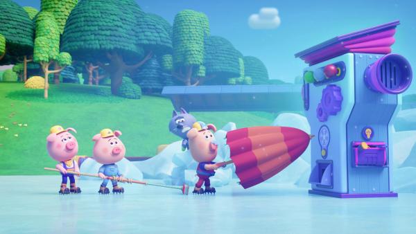 Bild 1 von 3: Eine fehlerhafte Bedienung der Eismaschine der Werkel-Ferkel kann zu eisigen Wetterverhältnissen führen.