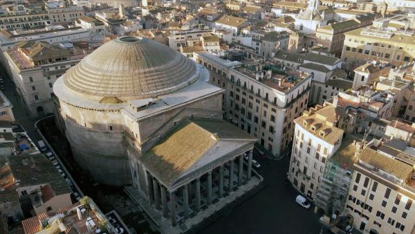 Bild 1 von 15: Opus caementicium, der berühmte römische Beton, verleiht der Kuppel des Pantheon seine extreme Haltbarkeit.