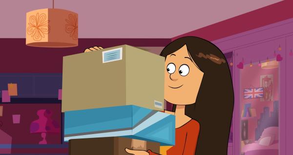 Bild 1 von 3: Wendy versendet Pakete an ihre Kunden.