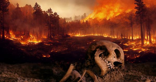 Bild 1 von 8: Die Existenz des Homo Sapiens ist durch Klimakatastrophen und andere Naturgewalten bedroht. Älteste Überreste des Homo Sapiens werden 2017 in Marokko entdeckt. Der Fund ist mehr als 300.000 Jahre alt.