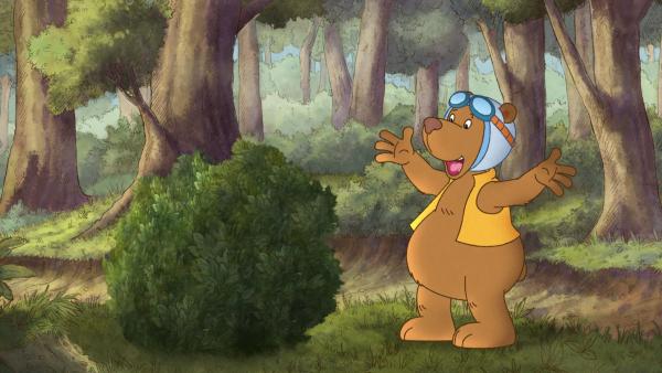 Bild 1 von 4: Eddi kann es kaum glauben - ein Busch, der spricht!