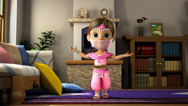 Bild 1 von 4: Ecrin wünscht sich eine Prinzessin aus Tausendundeiner Nacht zu sein.