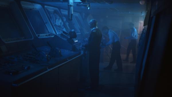 Bild 1 von 12: Die Vorgänge auf der Caledonian Star am 2. März 2001, als das Schiff in einem schweren Sturm geriet und mit einer Monsterwelle kollidierte, wurden durch aufwendiges Reenactment nachgestellt.