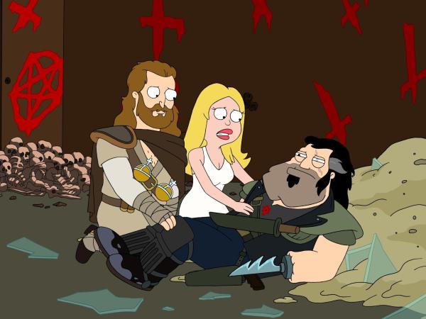 Bild 1 von 8: (v.l.n.r.) Jesus; Francine Smith; Stan Smith