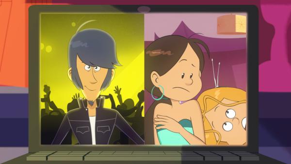 Bild 1 von 5: Marine drängt sich in die Live-Schalte von Wendy mit Joy D.