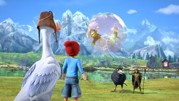 Bild 1 von 7: Stolz hält der Dunkle Elf die Wildgänse Athanor und Lisa gefangen. Doch er hat die Rechnung ohne Nils und Martin gemacht.