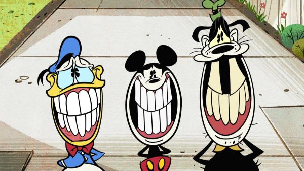 Bild 1 von 5: Micky, Donald und Goofy sehen das Leben aus der Perspektive des jeweils anderen, als sie aus Versehen ihre Körper tauschen.