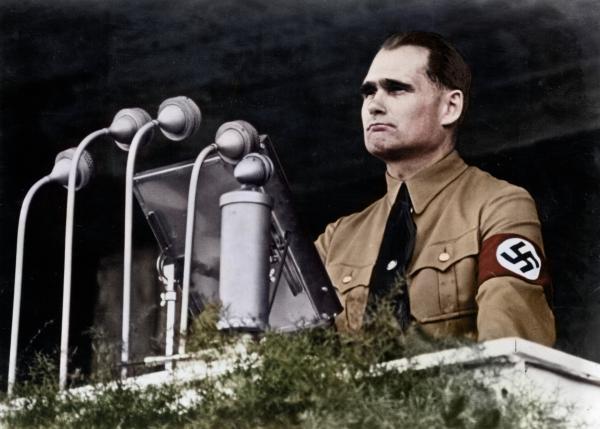 Bild 1 von 2: Rudolf Hess - Hitlers Stellvertreter (kolorierte Aufnahme)