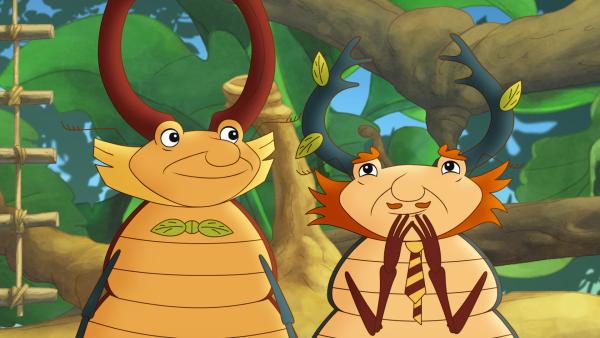 Bild 1 von 5: Lucius und sein Cousin Lars sind zwar Hirschkäfer, könnten aber unterschiedlicher nicht sein.
© ZDF/Akkord Film/Bastei Lübbe AG - Honorarfreie Verwendung gemäß AGB im redaktionellen Zusammenhang mit genannter Sendung bei Nennung \