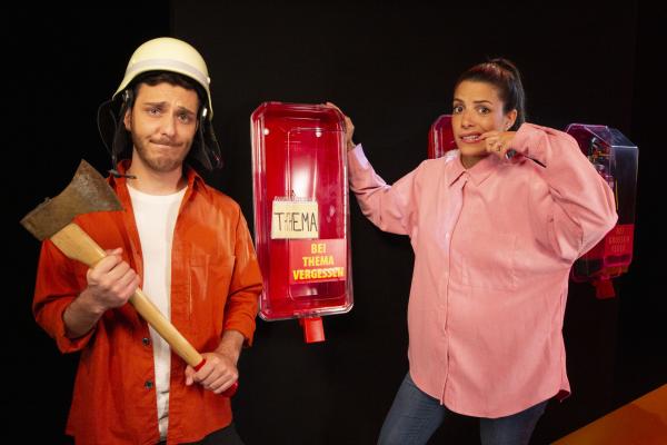 Bild 1 von 3: Clarissa und Tarkan haben das Thema der Sendung vergessen.