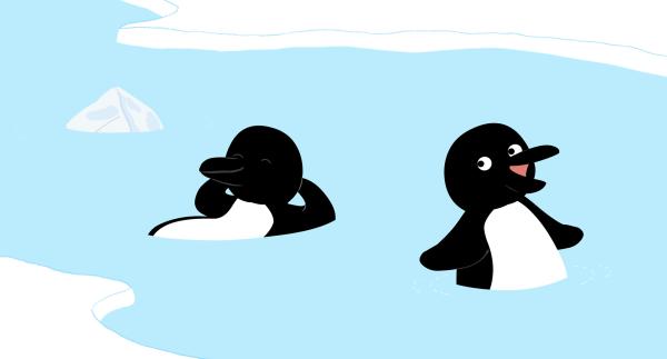 Bild 1 von 4: Ein heißer Sommertag im Zoo. Wie schaffen es die Peeks, den Pinguinen Kühlung zu verschaffen?