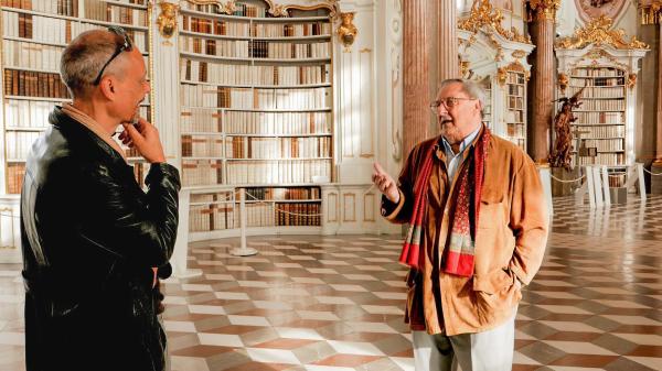 Bild 1 von 10: Im Bild: Teddy Podgorski jr. und Teddy Podgorski im Stift Admont.