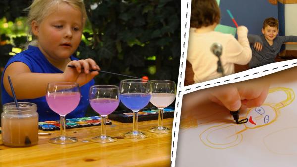 Bild 1 von 2: Bei ENE MENE BU wird gemalt, gebastelt und gespielt und alles hat Musik zu tun.