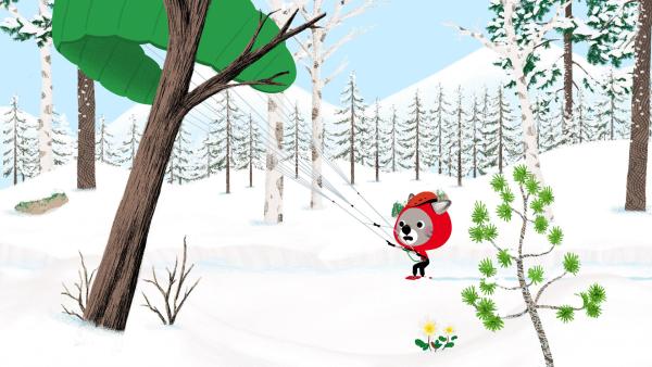 Bild 1 von 4: Beim Snowkiten hält sich Chavapa für ein Naturtalent. Bald wird er so schnell, dass er nicht mehr anhalten kann.