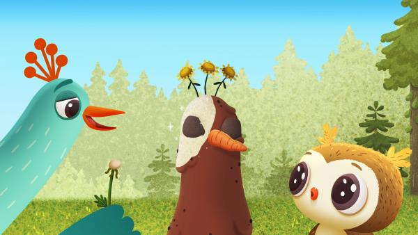 Bild 1 von 1: Odo und Leonardo bestaunen das Model, das sie gebaut haben.