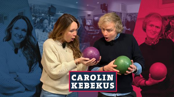 Bild 1 von 1: Grimme-Preis-Trägerin und Marie-Bäumers-Comedypreis-Besitzerin Carolin Kebekus liefert sich in dieser Kurzstrecke ein episches Kegel-Battle mit Pierre M. Krause. Ob das cringe wird und Caro Kebekus major abgefuckt zu Jeaninne Michaelsen ins Bett krabbeln muss, erfahren wir dann spätestens bei ihrem neuen Programm \