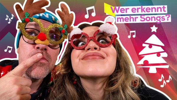 Bild 1 von 1: Ben und Sarah beim Weihnachtssong-Battle