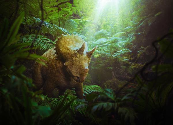 Bild 1 von 15: Das junge Triceratops-Mädchen Clover muss sich in der ersten Folge \