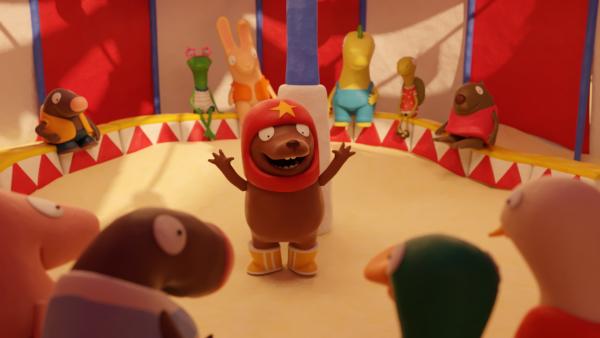 Bild 1 von 4: Tüftel präsentiert selbst seinen Zirkusauftritt.