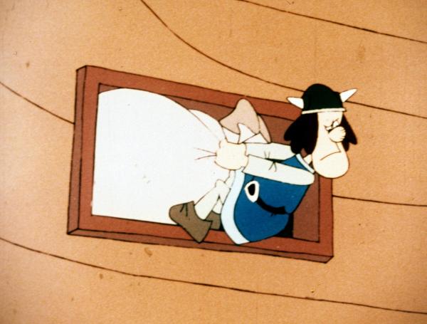 Bild 1 von 6: Im Bild: Von einem sinkenden Schiff will Tjure reiche Beute retten.