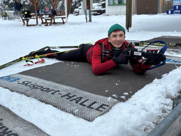 Bild 1 von 2: Laufen, zielen, schießen: \