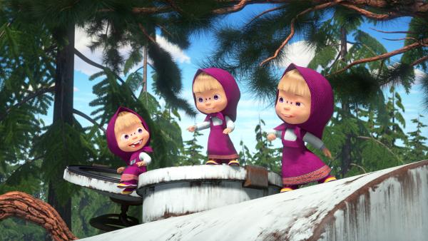 Bild 1 von 8: Die drei haben sich als Mascha geklont.