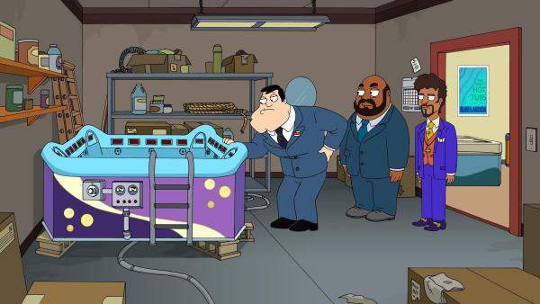 Bild 1 von 8: (v.l.n.r.) Stan Smith; Direktor Lewis; Maguerite