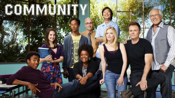 Bild 1 von 20: (4. Staffel) - Community - Eine ganz spezielle Lerngruppe: (v.l.n.r.) Troy Barnes (Donald Glover), Annie Edison (Alison Brie), Abed Nadir (Danny Pudi), Shirley Bennett (Yvette Nicole Brown), Dean Pelton (Jim Rash), Senor Chang (Ken Jeong), Britta Perry (Gillian Jacobs), Jeff Winger (Joel McHale) und Pierce Hawthorne (Chevy Chase) ...