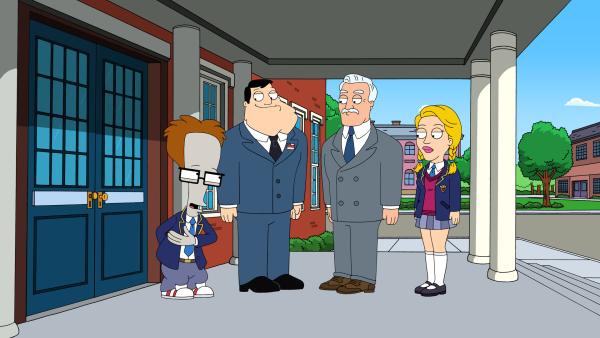 Bild 1 von 8: (v.l.n.r.) Roger; Stan Smith; Senator Buckingham; Lessie