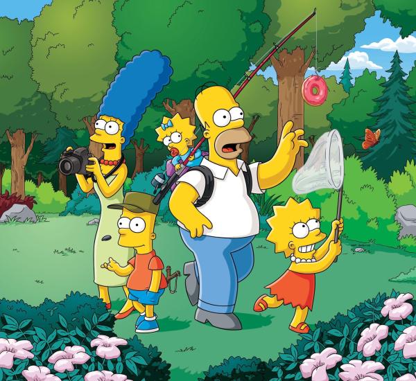 Bild 1 von 33: (28. Staffel) - Eine fast normale Familie: Lisa (r.), Marge (l.), Maggie (M.), Homer (2.v.r.) und Bart (2.v.l.) ...