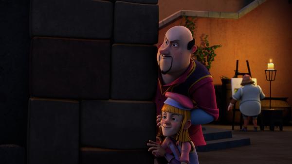 Bild 1 von 3: Vanni und Papa Ducchio folgen Leo heimlich.