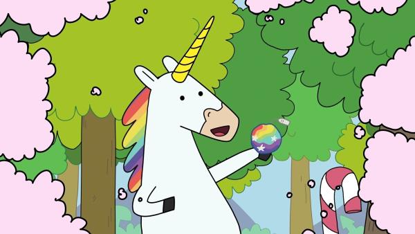 Bild 1 von 1: Blümchen liebt ihre regenbogenfarbene Badebombe. Die ist zu schön, um sie zu benutzen.