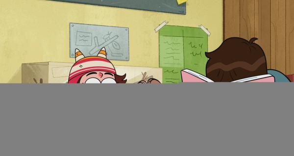 Bild 1 von 8: Gigi freut sich, dass sie und Kyle ihre Gedichte vortragen dürfen.© KiKA/2024 Daily Madness Limited/Miam! Animation/Thuristar/VRT-Ketnet - Honorarfreie Verwendung gemäß AGB im redaktionellen Zusammenhang mit genannter Sendung bei Nennung \