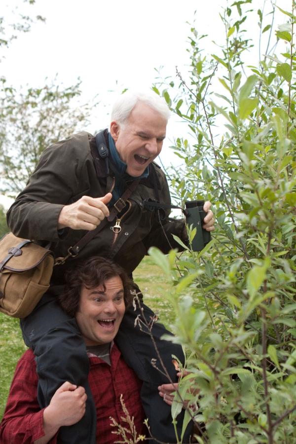 Bild 1 von 8: Ziel des Wettbewerbs ist es, möglichst viele seltene Vögel in den USA aufzuspüren. Dafür reisen Brad (Jack Black, unten), Stu (Steve Martin, oben) und Kenny 365 Tage lang quer über den Kontinent ...