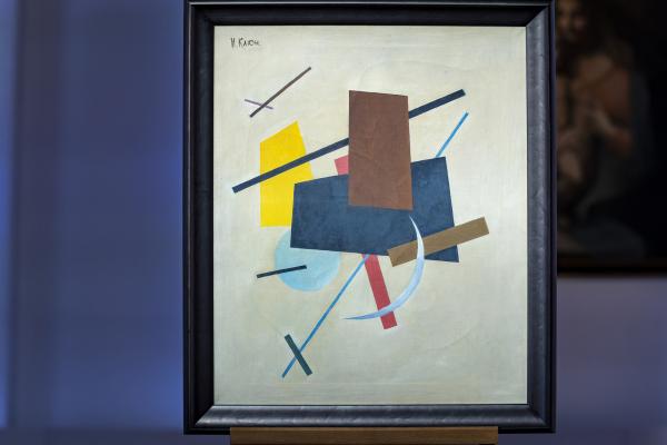 Bild 1 von 7: Dieses abstrakte Bild des russischen Konstruktivismus wurde einst teuer gekauft, ist aber wohl eine von unzähligen Fälschungen.