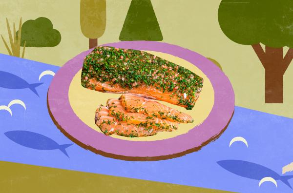 Bild 1 von 2: Lachs nach schwedischer Art ? Gravlax