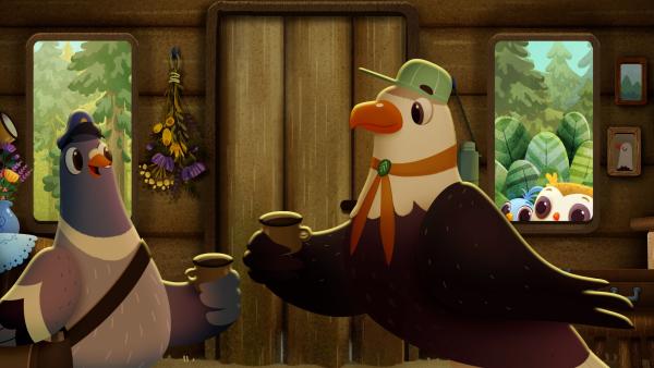 Bild 1 von 1: Die Campleiterin hat schon ihren Koffer gepackt und will das Camp verlassen.