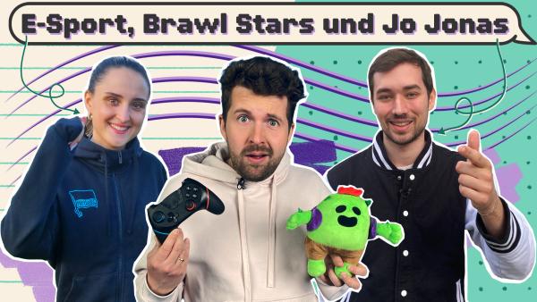 Bild 1 von 1: E-Sportlerin Mari und YouTuber Jo Jonas erklären Tim, wie man Pro-Gamer wird.