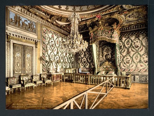 Bild 1 von 1: Schlafzimmer von Marie Antoinette, Fontainebleau Palast, Frankreich.